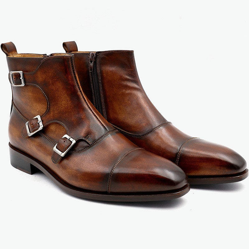Men's Handmade Leather Breathable Casual Shoes