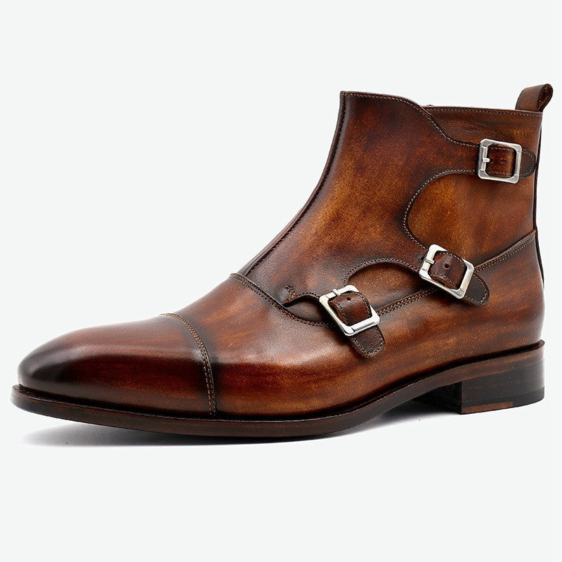 Men's Handmade Leather Breathable Casual Shoes