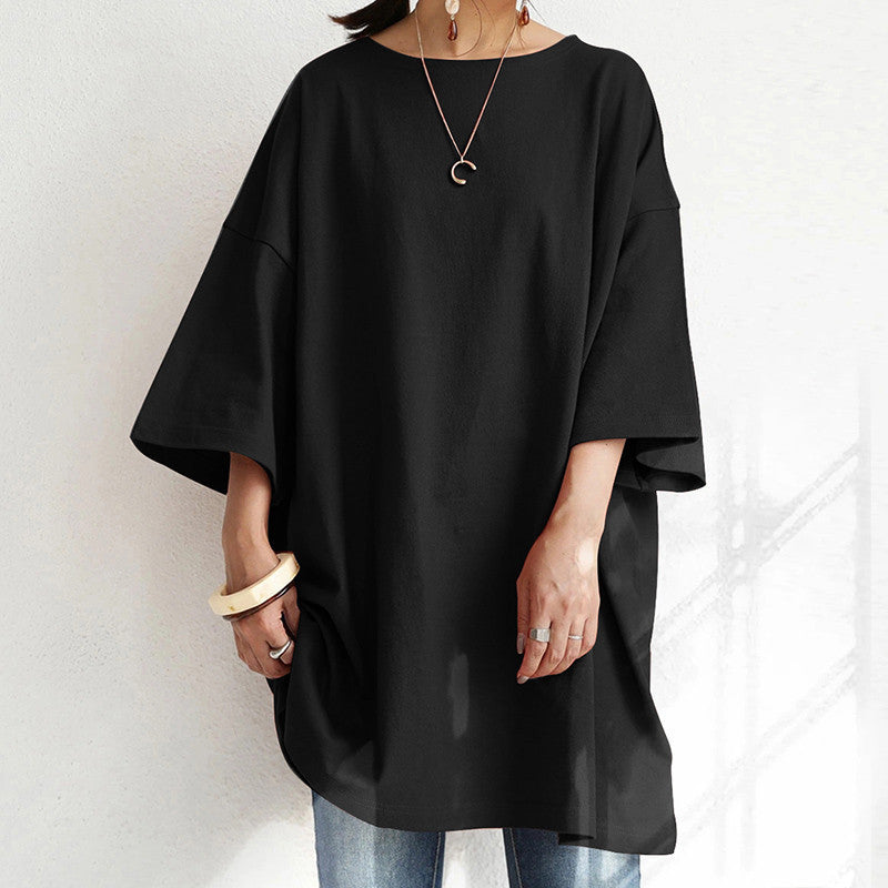 Personality Round Neck Loose Women's T-shirt