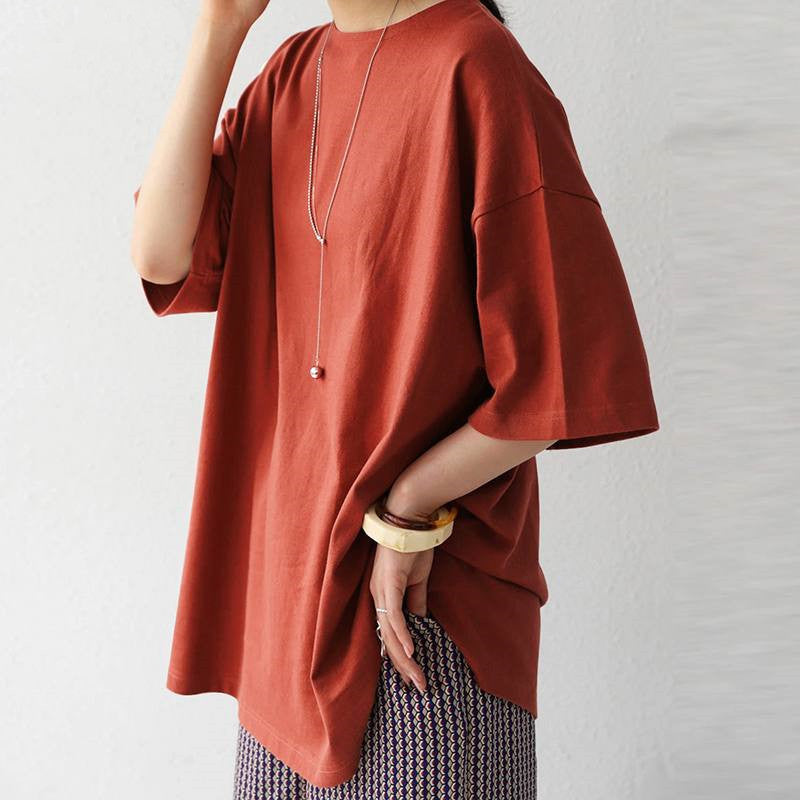 Personality Round Neck Loose Women's T-shirt
