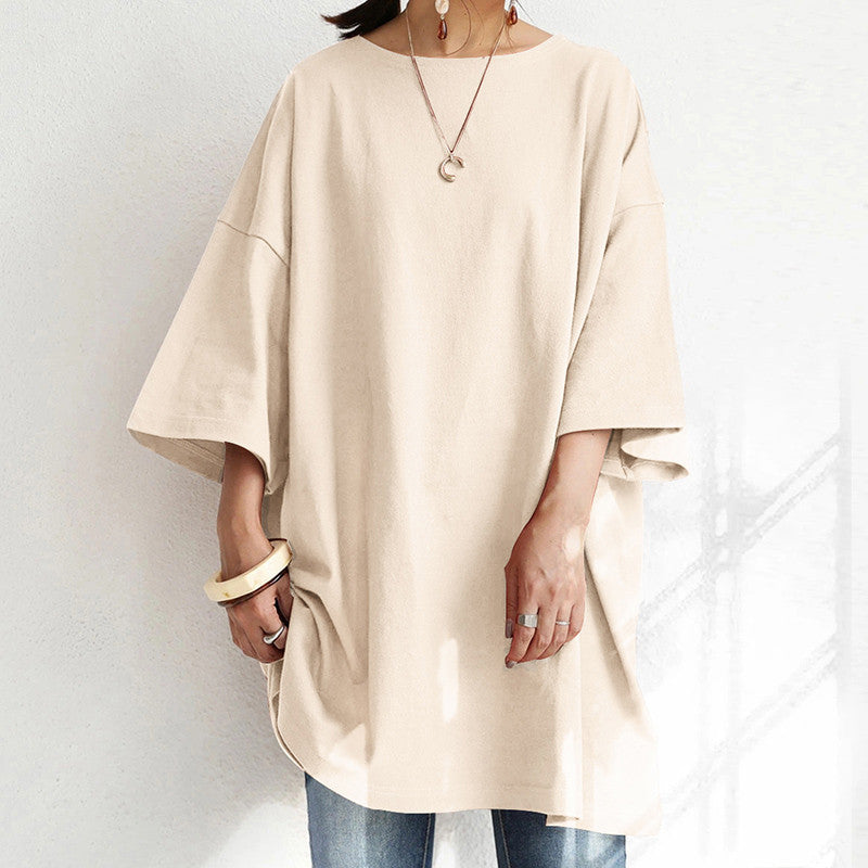 Personality Round Neck Loose Women's T-shirt