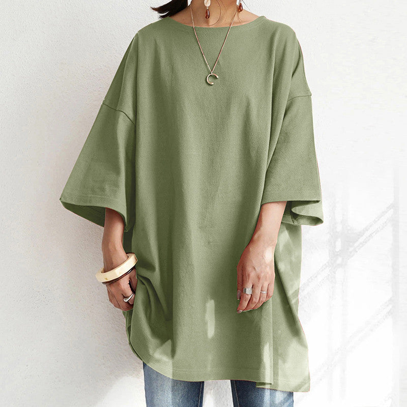 Personality Round Neck Loose Women's T-shirt