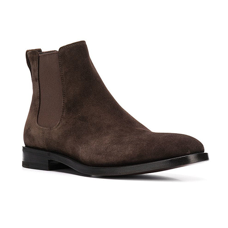 Men's Short Boots Pointed Leather