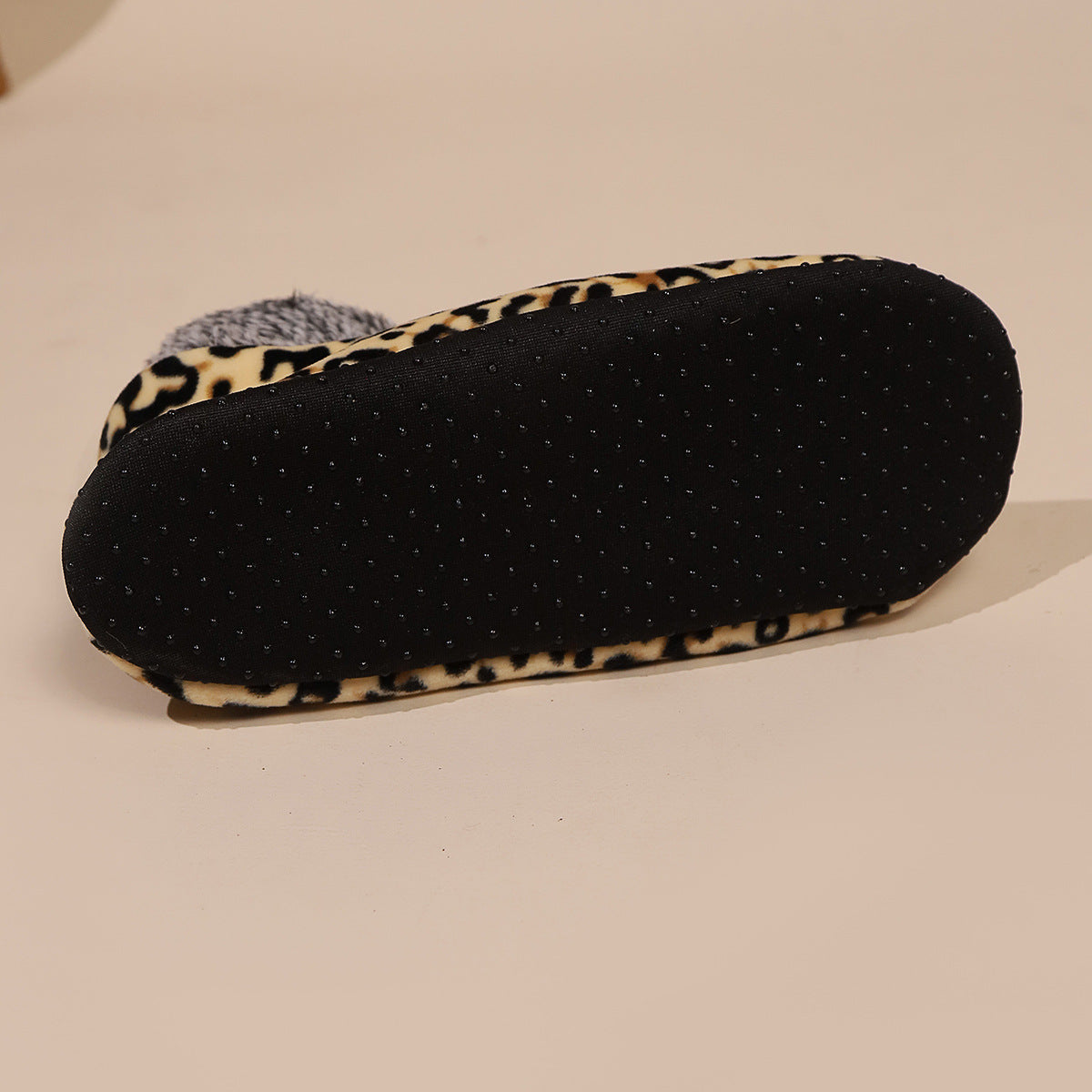 Casual Plus Size Warm Women Winter Leopard Print Room Socks